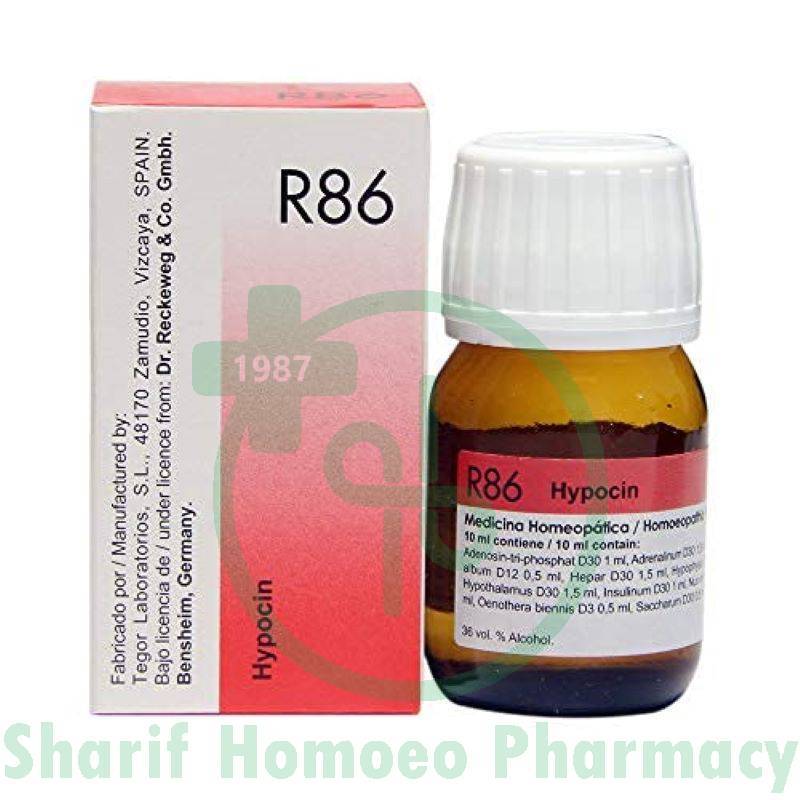 Dr. Reckeweg R86 (Low Blood Sugar Drop)
