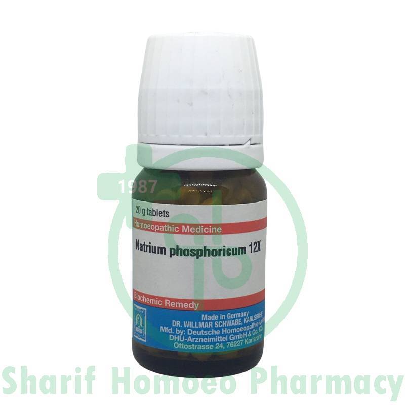 Schwabe Natrum Phosphoricum 12X Biochemic Tablet (20gm) - SHARIF HOMEO ...