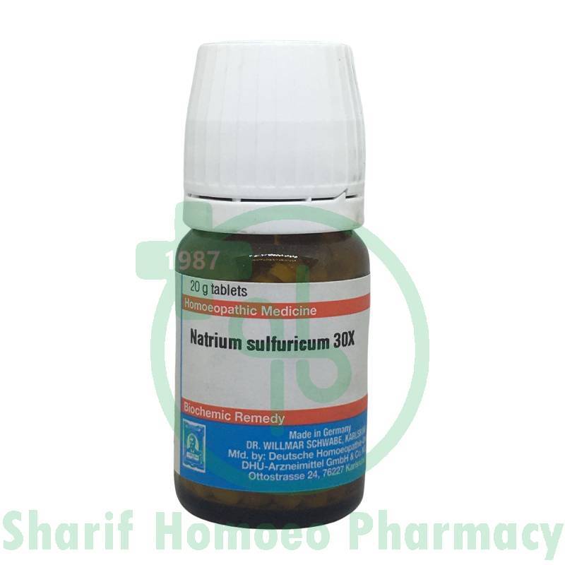 Schwabe Natrum Sulphuricum 30X Biochemic Tablet (20gm)