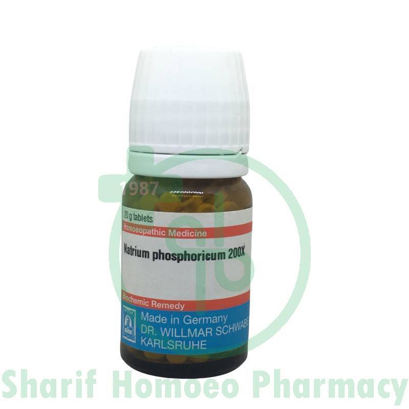 Schwabe Natrum Phosphoricum 200X Biochemic Tablet (20gm) - SHARIF HOMEO ...