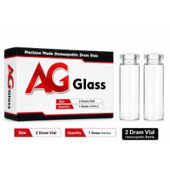 2 Dram (8ml) Homeo Glass Vial - 144pcs Box